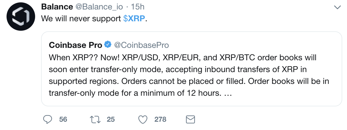 上架XRP，“根红苗正”的Coinbase也叛变革命了