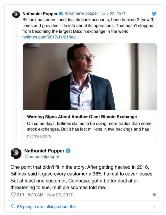USDT幕后，庄家 Bitfinex 的猫鼠游戏