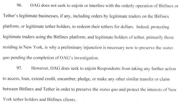 Bitfinex、Tether与监管公然对峙，57亿“被冻结”还是“已蒸发”？