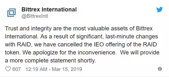 开盘破发79%，老牌交易所Bittrex的信誉危机