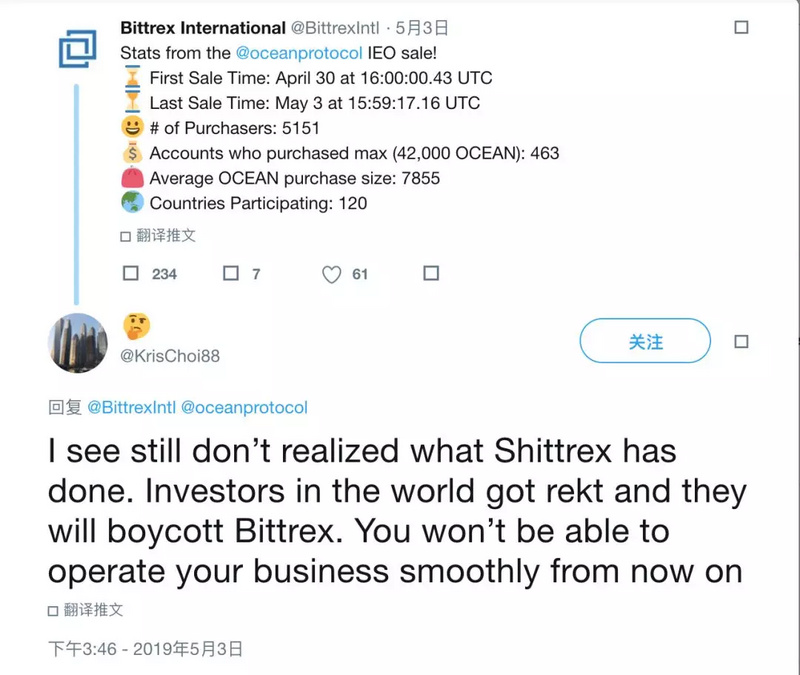 开盘破发79%，老牌交易所Bittrex的信誉危机