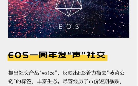 EOS一周年发“声”社交