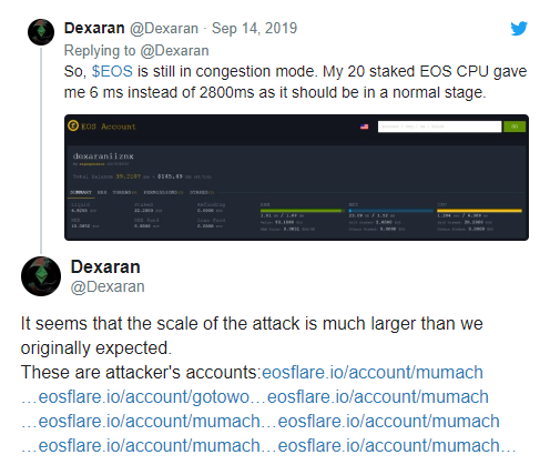 300枚EOS转眼变为30000枚！EOS DApp成为了黑客的摇钱树？