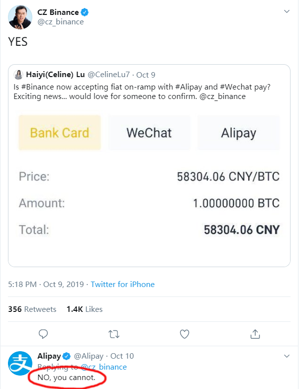 支付宝打脸币安，OTC将何去何从？
