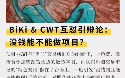 BiKi & CWT互怼引辩论：没钱能不能做项目？