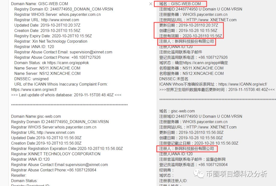 预警！GISC虚假项目，币种简介、白皮书内容均为抄袭！