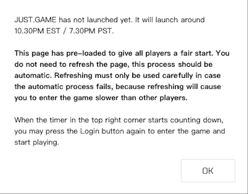 Fomo3D 新游戏 JustGame 开局现漏洞，「刚需仅一天」？｜目击