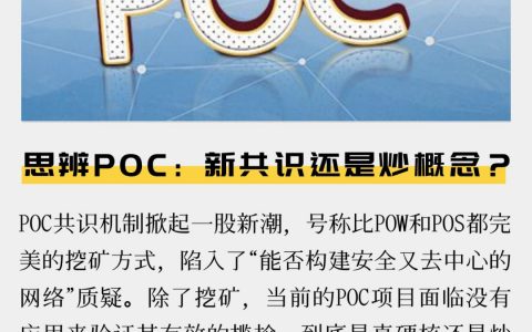 思辨POC：新共识还是炒概念？