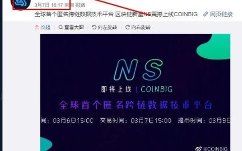 跑路前科“CoinBig交易所”联合项目方割韭菜，短短一天完成上架、收割、下架