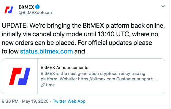 BitMEX再宕机 合约“国王”老矣？