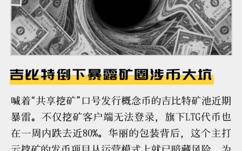 吉比特倒下暴露矿圈涉币大坑