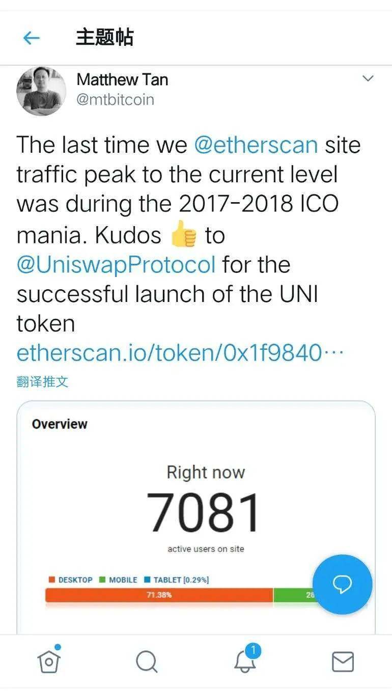 拥有 UNI 的第一天，拿着还是抛了？