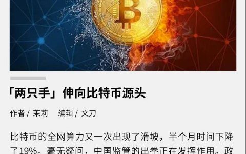 「两只手」伸向比特币源头