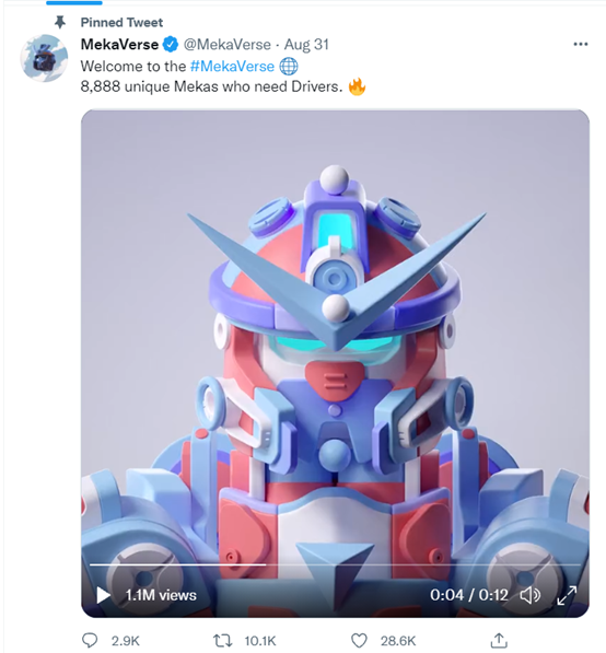 高达 MekaVerse 爆红，改写 NFT 颜值